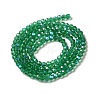 Electroplate Transparent Glass Beads Strands EGLA-A035-T3mm-L18-2