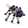 Halloween Theme Dyed Synthetic Turquoise & Glass Seed Beads Pendants PALLOY-MZ00774-06-5