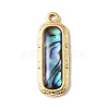 Paua Shell Pendants SSHEL-B145-01C-G-1