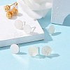 925 Sterling Silver Flat Pad  Stud Earring Findings STER-K167-045G-S-7