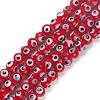 Handmade Evil Eye Lampwork Bead Strands LAMP-M015-02A-1