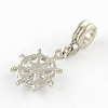 Large Hole Alloy European Dangle Charms X-MPDL-R023-03-2
