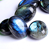 Natural Labradorite Cabochons G-PW0003-03A-2