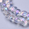 Electroplate Glass Beads Strands EGLA-F146-AB01-3