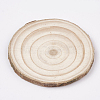 Undyed Unfinished Wooden Cabochons X-WOOD-T011-25-3