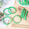 Word Star Student Silicone Cord Bracelet Wristband BJEW-WH0018-49D-3