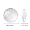 Transparent Glass Cabochons X-GGLA-R026-16mm-2