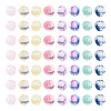 120Pcs 8 Colors Transparent Glass Beads GLAA-TA0004-25-2