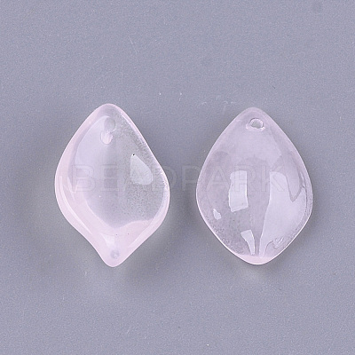 Transparent Spray Painted Glass Pendants GLAA-S183-13A-1