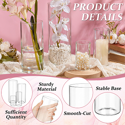 48Pcs Glass Vase AJEW-WH0696-315-1