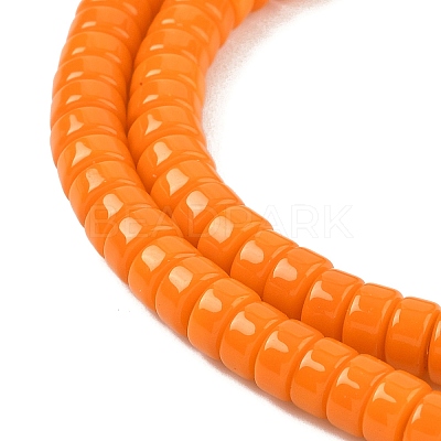 Opaque Glass Beads Strands GLAA-I060-01G-1