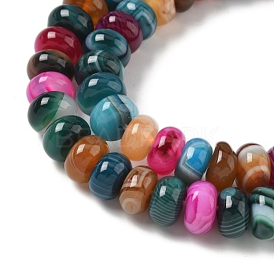 Natural Banded Agate Beads Strands G-F790-I01-01Q-1