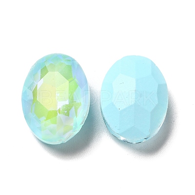 Mocha Fluorescent Style Glass Rhinestone Cabochons GGLA-M005-01A-202MK-1