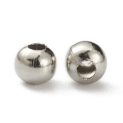 Tarnish Resistant 304 Stainless Steel Hollow Round Seamed Beads STAS-R032-3mm-1