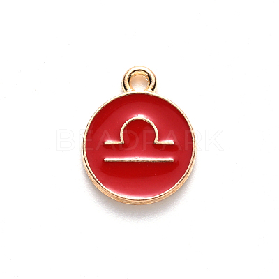 Alloy Enamel Pendants ENAM-S124-01A-07K-1