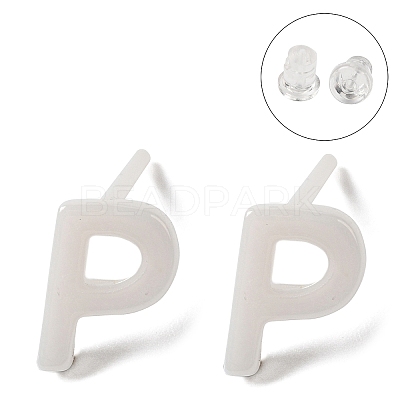 Hypoallergenic Bioceramics Zirconia Ceramic Stud Earrings EJEW-F340-04P-1