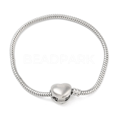 Tarnish Resistant Brass European Style Bracelets for Jewelry Making BJEW-S158-17P-1
