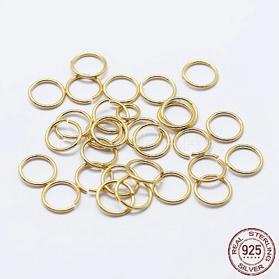 925 Sterling Silver Saw Cut Open Jump Rings STER-F036-02G-1x5mm-1