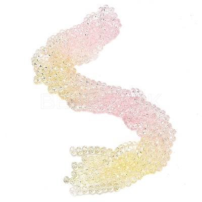 Transparent Painted Glass Beads Strands X1-DGLA-A034-T8mm-A25-1