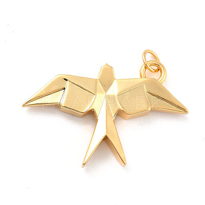 Rack Plating Brass Pendants X-KK-B052-05G-1