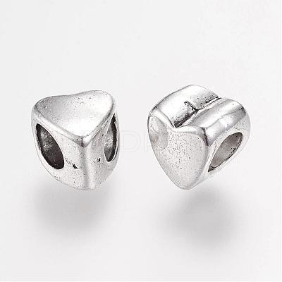 Tibetan Style Alloy European Beads PALLOY-F173-02AS-1