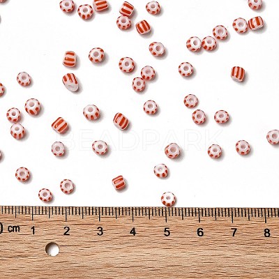 6/0 Opaque Colours Seep Glass Seed Beads SEED-F003-04A-14-1