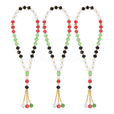 6Pcs Muslim Islamic Prayer Rosary Bracelets BJEW-PH0004-64B-1