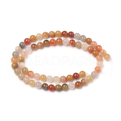 Natural Golden Silk Jade Beads Strands G-L555-05-10mm-1