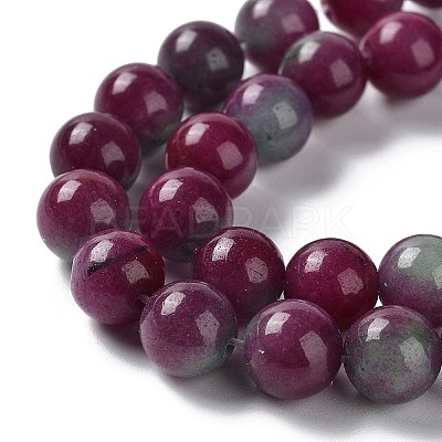 Dyed Natural Malaysia Jade Beads Strands G-G021-01B-05-1