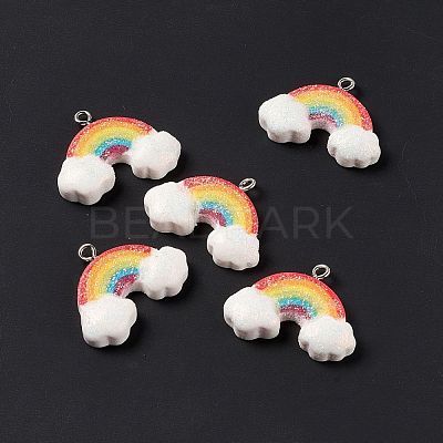 Opaque Resin Pendants RESI-G040-D03-B-1