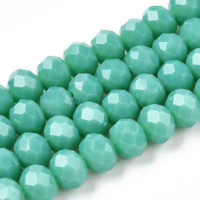 Opaque Solid Color Glass Beads Strands EGLA-A034-P1mm-D31-1