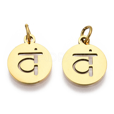 304 Stainless Steel Charms STAS-Q201-T446G-02-1