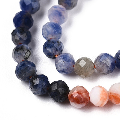 Natural Mixed Gemstone Beads Strands G-D080-A01-02-25-1