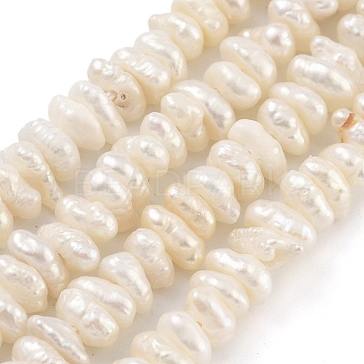 Natural Keshi Pearl Cultured Freshwater Pearl Beads Strands PEAR-C003-31B-1