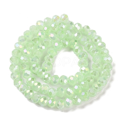 Baking Electroplate Glass Beads Strands DGLA-A039-J6MM-B10-1