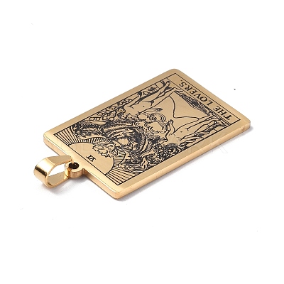 201 Stainless Steel Pendant STAS-B033-01G-06-1
