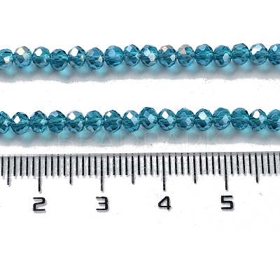 Electroplate Glass Beads Strands EGLA-R048-3mm-17-1