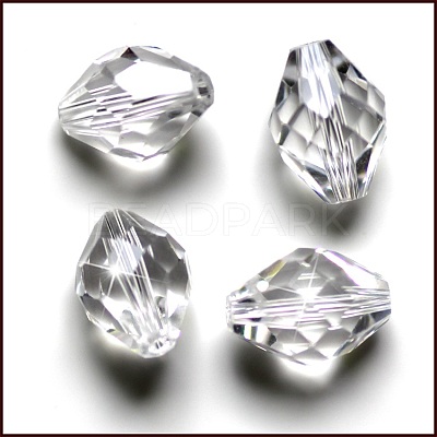 Imitation Austrian Crystal Beads SWAR-F054-13x10mm-01-1