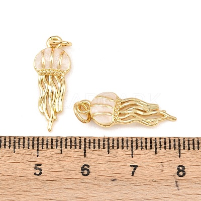 Brass Enamel Pendants X-KK-Z140-13G-1