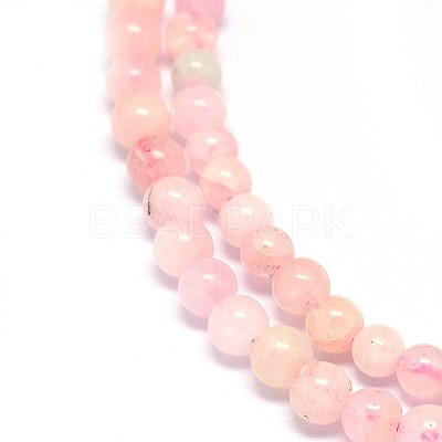 Natural Morganite Beads Strands G-F602-12-4mm-1