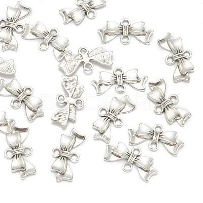 Bowknot Alloy Links connectors X-EA11930Y-NF-1