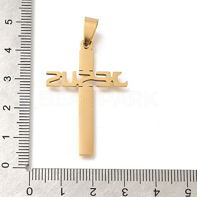 201 Stainless Steel Pendants STAS-R132-01G-04-1