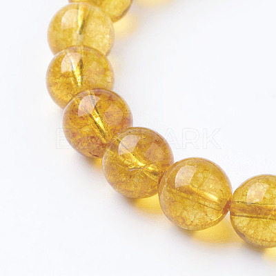 Natural Quartz Crystal Beads Strands G-C076-8mm-6-1