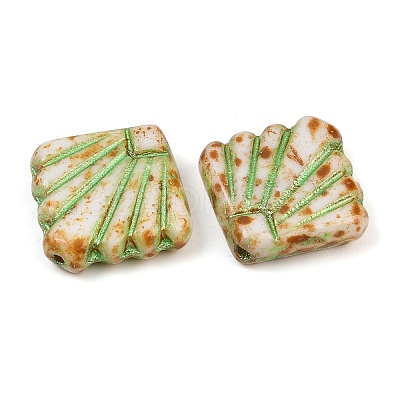 Czech Pressed Glass Beads GLAA-I061-09-1
