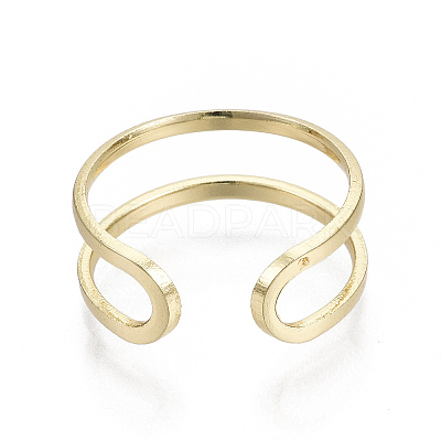 Brass Cuff Finger Rings X-RJEW-N030-003-NF-1