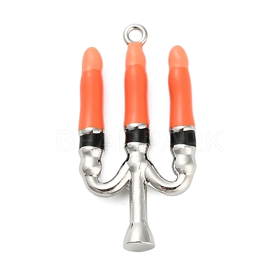 Halloween Brass Enamel Pendants KK-F915-01J-P-1