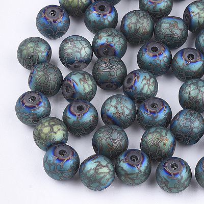 Electroplate Glass Beads X-EGLA-S178-03B-1