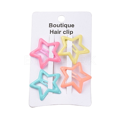 Star Spray Painted Iron Snap Hair Clip for Girls PHAR-A011-20-1