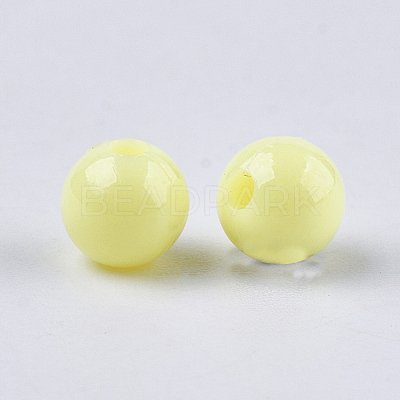 Opaque Plastic Beads KY-T005-6mm-622-1