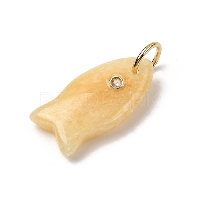 Natural Topaz Jade Pendants G-A297-01G-06-1